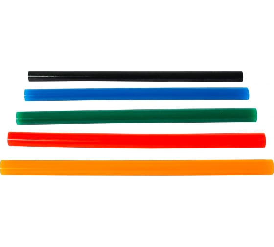 Фото Стержни клеевые EDGE by PATRIOT 11*200мм набор цветных стержней: красных,зеленых,синих,оранжевых,чер {816001030} (3)