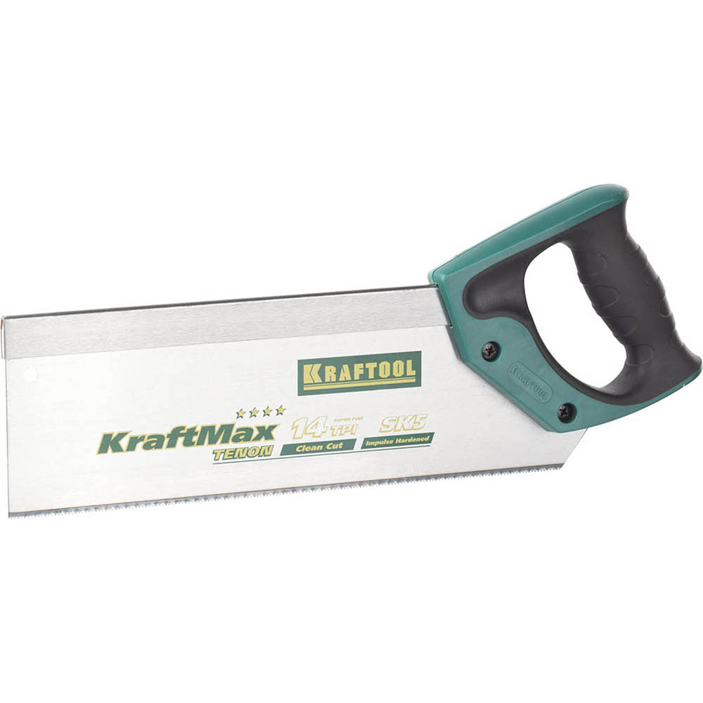 Фото Ножовка с обушком для стусла (пила) KRAFTOOL "KraftMax" TENON, 14 /15 TPI, 300 мм, специальный зуб {15228-30}