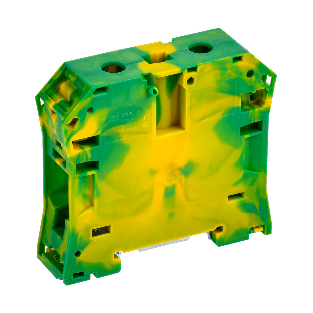 Фото Колодка клеммная CTS-PEN ARMAFIX земля монтаж неск. напр. 70кв.мм IEK YCT11-02-K52-070