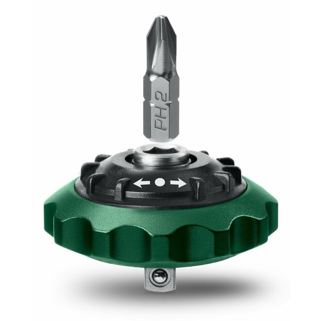 Фото Суперкомпактная реверсивная трещотка для бит и головок KRAFTOOL SPACE Ratchet {25890}