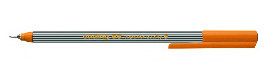 Фото Капиллярная ручка Edding для бумаги и картона, круглый наконечник, 0,3 мм, оранжевый {E-55#6}