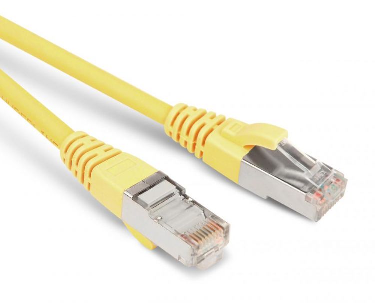 Фото Hyperline PC-LPM-STP-RJ45-RJ45-C5e-2M-LSZH-YL Патч-корд F/UTP, экранированный, Cat.5e (100% Fluke Co {230103}