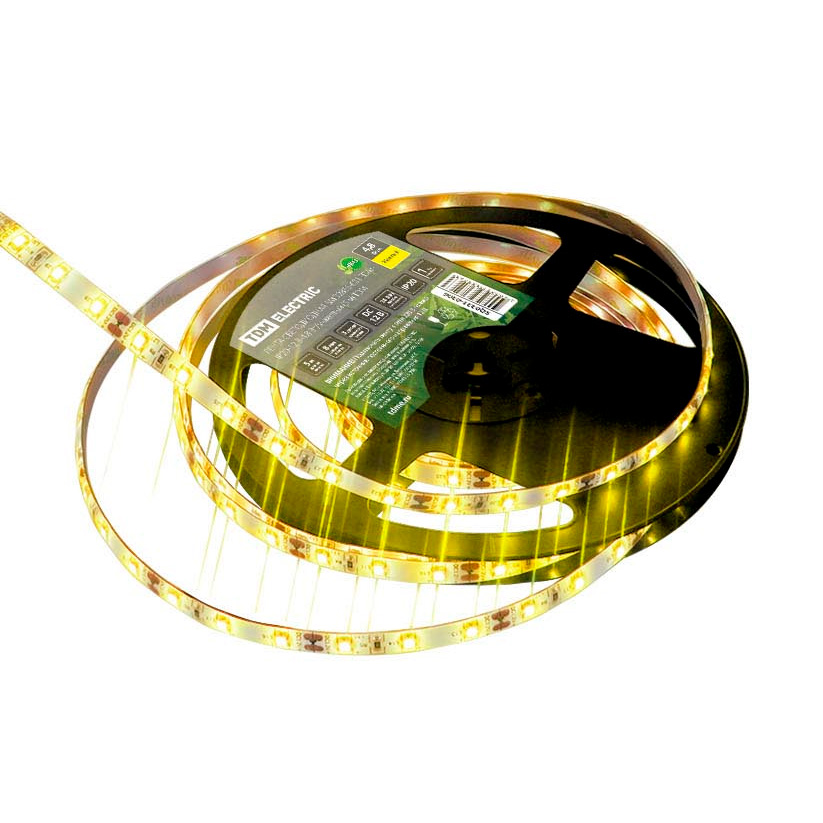 Фото Лента светодиодная SMD2835-60 LED/м-IP20-12 В-4,8 Вт/м-желтый TDM {SQ0331-0306}