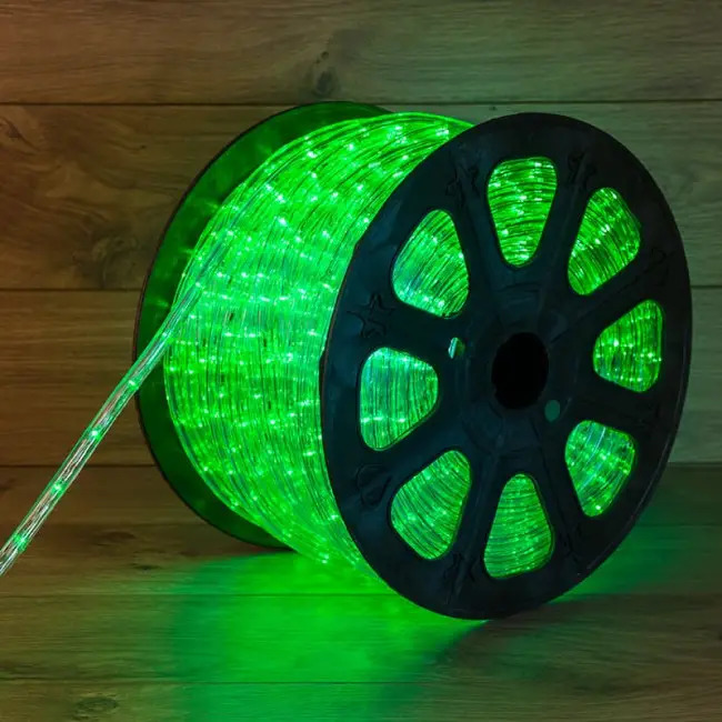 Фото Дюралайт LED, свечение с динамикой (3W) - зеленый, 36 LED/м {121-324}