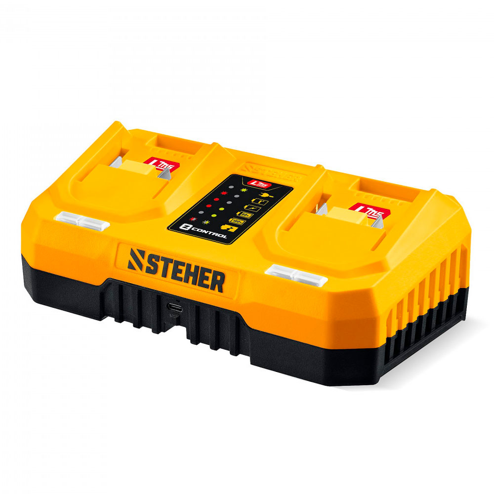 Фото Зарядное устройство для LMS АКБ, 2 порта 2 х 3 А, 20 В, STEHER {CH-20-26}