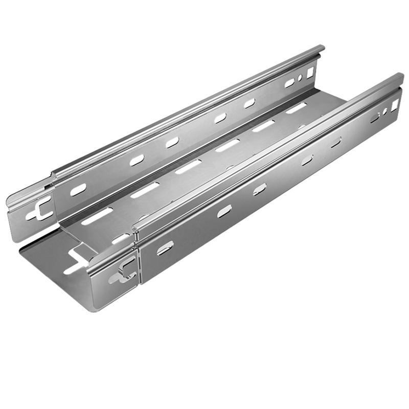 Фото Лоток листовой перфорированный 100х50 L3000 сталь 1.2мм "БЫСТРЫЙ МОНТАЖ ПЛЮС" LPplus50х100х1.2х3000 оцинк. КМ PL0205