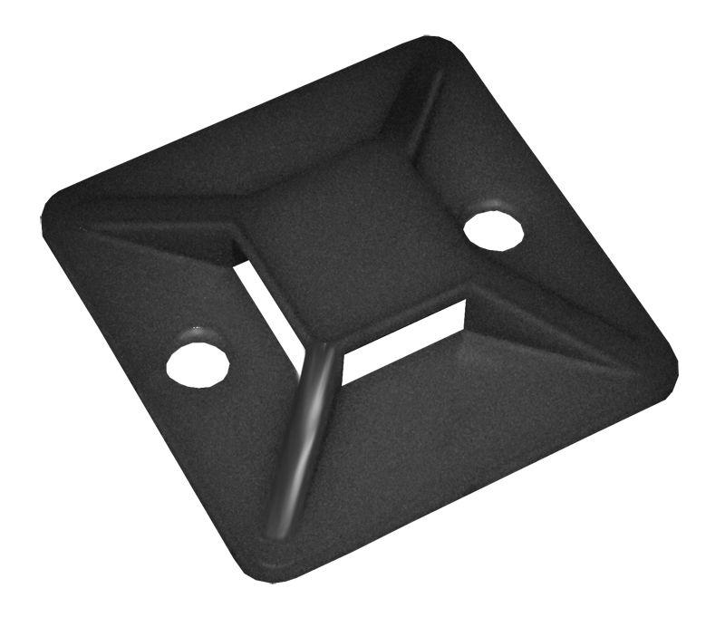 Фото Площадка самокл. 20х20 под хомуты черн. (уп.20шт) ИЭК UHP31-20-020