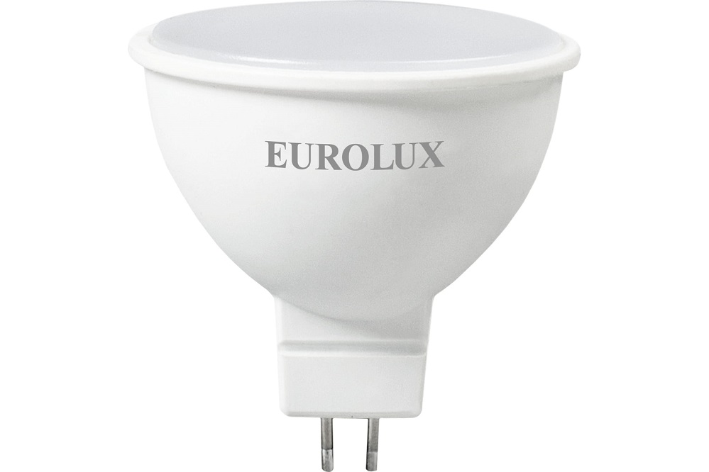 Фото Лампа светодиодная LL-E-MR16-7W-230-4K-GU5.3 (рефлектор, 7Вт, нейтр., GU5.3) Eurolux {76/2/24}