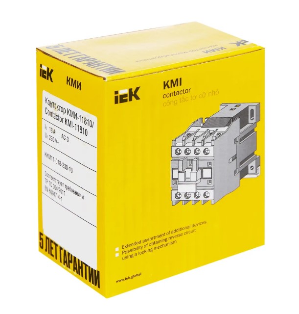 Фото Контактор КМИ-11810 18А 230В/АС3 1НО IEK KKM11-018-230-10 (8)