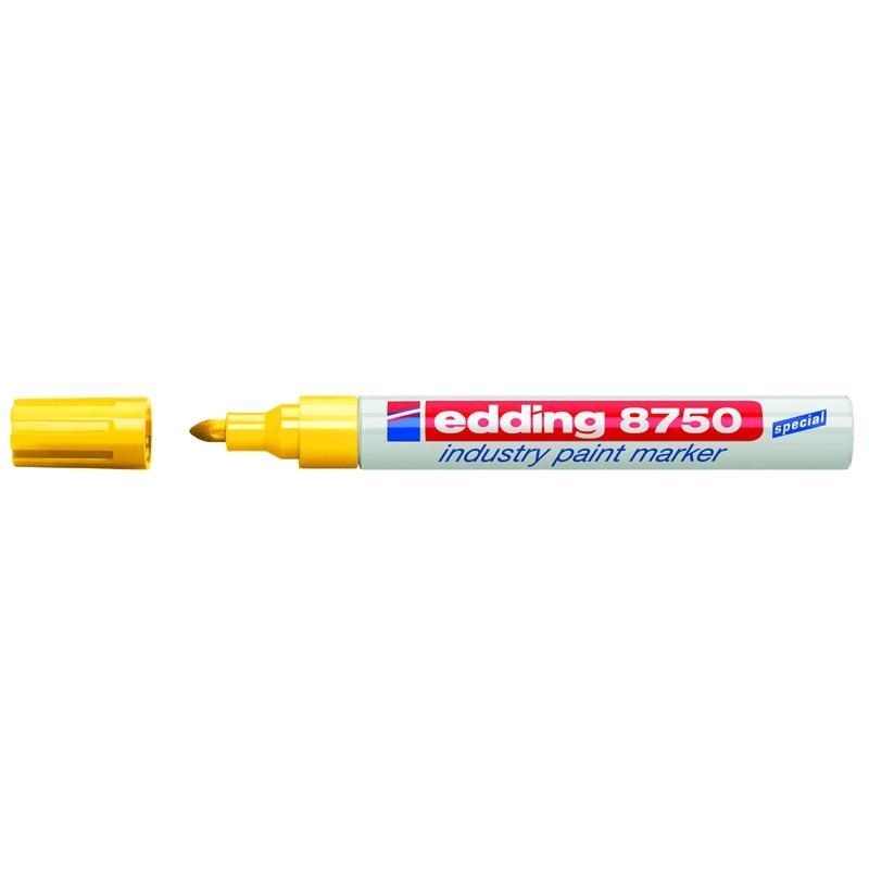 Фото Промышленный лаковый маркер Edding E-8750 желтый, 2-4 мм {E-8750#5}