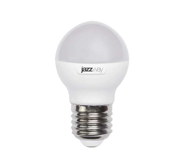 Фото Лампа светодиодная PLED-SP G45 9Вт шар 5000К холод. бел. E27 820лм 230В JazzWay {2859662A;4897062859662}