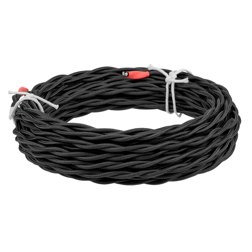 Фото Ретро провод "Эко" 2х2,5 витой ГОСТ черный TDM Electric