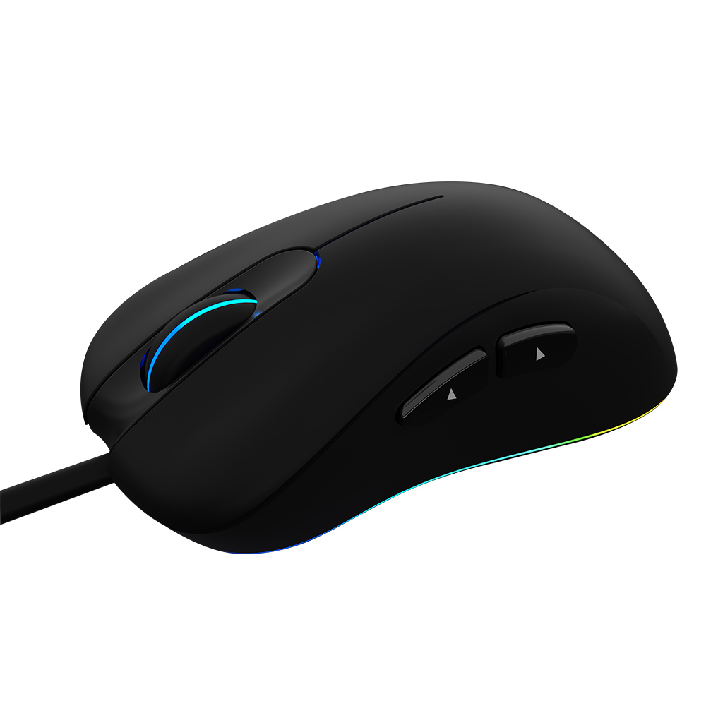 Фото Проводная игровая мышь MeeTion, RGB, 6400 dpi, 1.8 м, USB, 7 кнопок, черная {MT-GM19} (3)