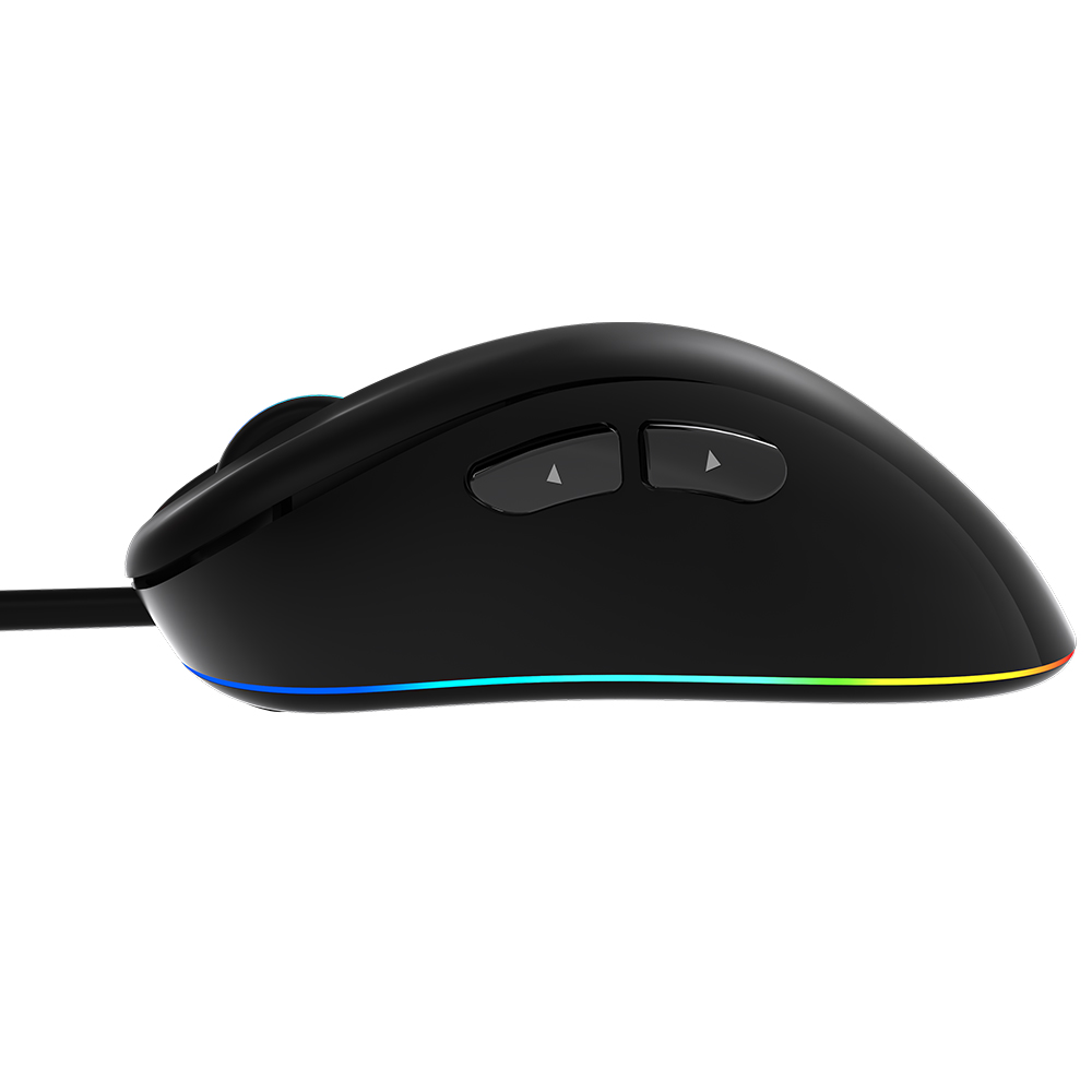 Фото Проводная игровая мышь MeeTion, RGB, 6400 dpi, 1.8 м, USB, 7 кнопок, черная {MT-GM19} (5)