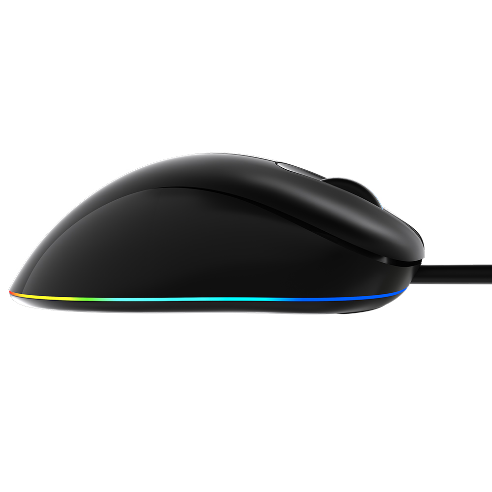 Фото Проводная игровая мышь MeeTion, RGB, 6400 dpi, 1.8 м, USB, 7 кнопок, черная {MT-GM19} (6)