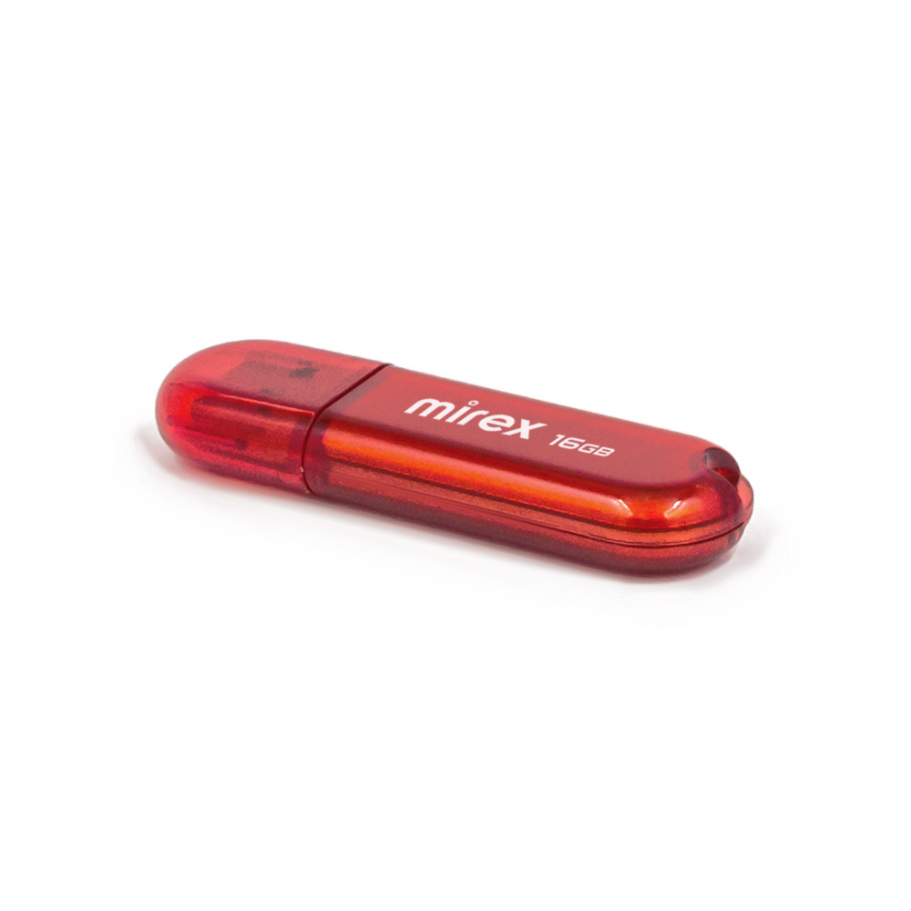 Фото Флеш накопитель 16GB Mirex Candy, USB 2.0, красный {13600-FMUCAR16} (1)