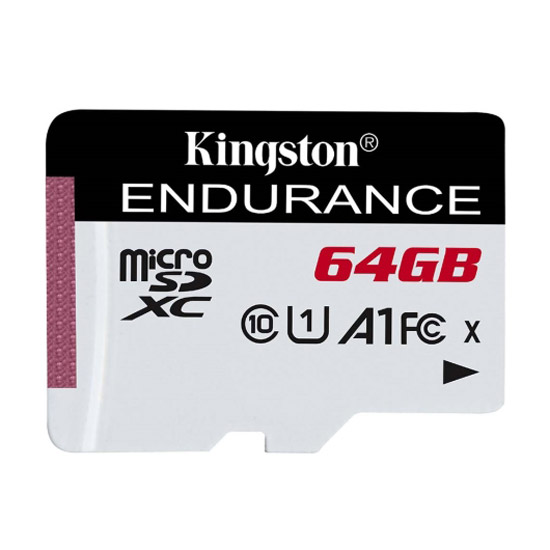 Фото Флеш карта microSD 64GB Kingston microSDНC Class 10 A1 UHS-I Endurance 95R/30W Card Only {SDCE/64GB}