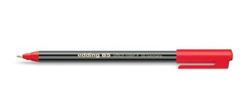 Фото Ручка-роллер Edding для офиса, металлическая оправа, 0,5 мм, красный {E-85#2}