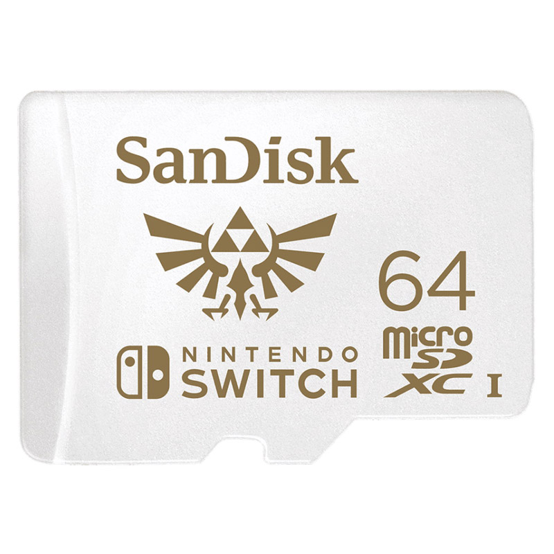 Фото Флеш карта microSD 64GB SanDisk microSDXC Class 10 UHS-I A1 C10 V30 U3 for Nintendo Switch 100MB/s {SDSQXAT-064G-GNCZN}