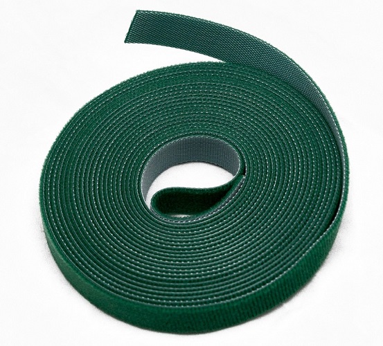 Фото Hyperline WASNR-5x9-GN Лента (липучка) в рулоне, ширина 9 мм, длина 5 м, зеленая {401706} (1)