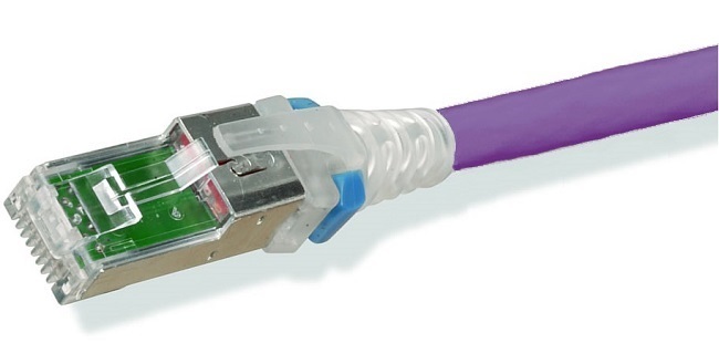 Фото Siemon ZC6A-S20MA-L Z-MAX Пигтейл F/UTP, категория 6A, одножильный, RJ45, T568B, LSOH, 20 м, фиолетовый, прозрачный колпачок {241695}