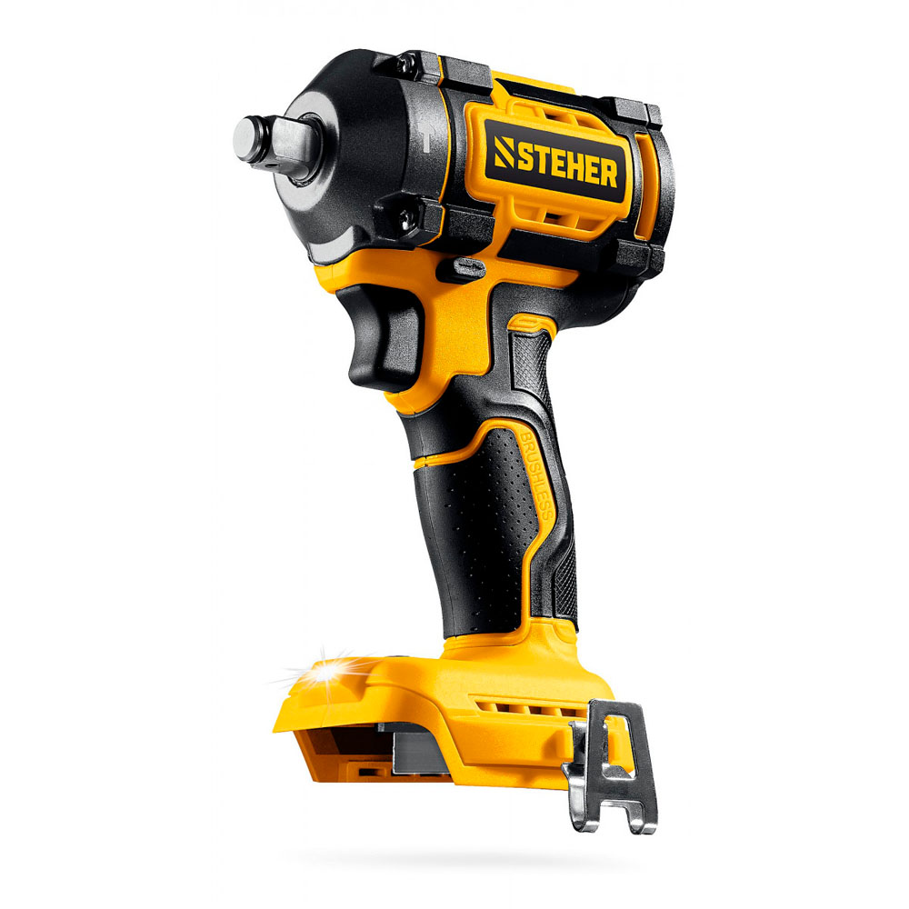 Фото Бесщеточный ударный гайковерт, 350 Н·м, без АКБ {LMS}, 20 В, STEHER {CWB-350}