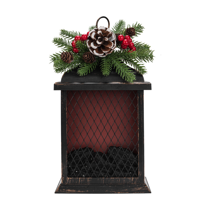 Фото Светодиодный камин Рождество с эффектом живого огня 15х14х26см, USB, бронзовый NEON-NIGHT {511-027} (1)