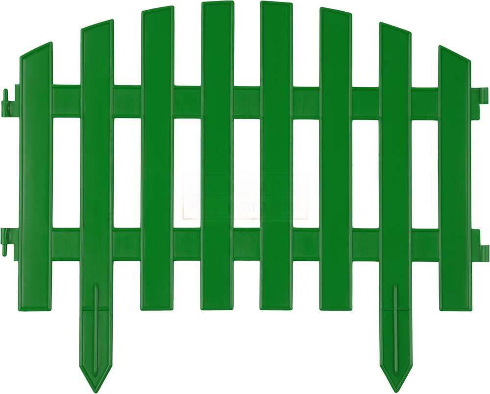 Фото Забор декоративный GRINDA "АР ДЕКО", 28x300см, зеленый {422203-G}