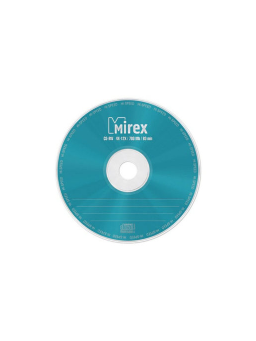 Фото Диск CD-RW Mirex 700 Mb, 12х, Cake Box (10), (10/300) 203384 {UL121002A8L} (1)