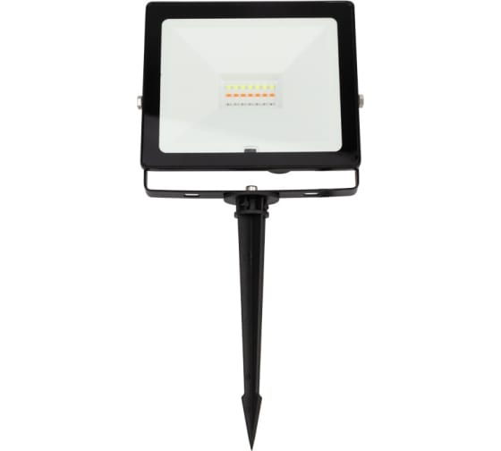 Фото Прожектор светодиодный REXANT с пультом дистанционного управления 20 Вт, цвет свечения мультиколор (RGB) + опора на грунте 605-100 {605-011promo} (3)