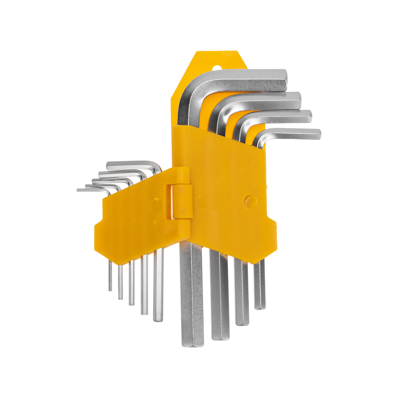 Фото Набор ключей имбусовых HEX KRANZ 1,5-10 мм, CrV, 9 шт. {KR-12-5215} (2)