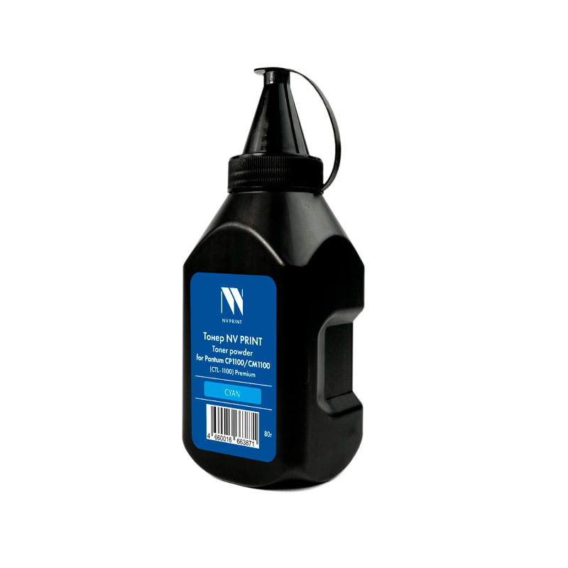 Фото Тонер NVP для Pantum CP1100/CM1100 (CTL-1100) Premium (80г) Cyan совместимый {D7960}