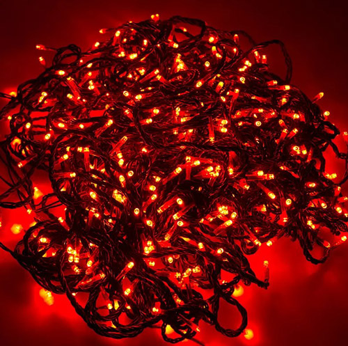 Фото Гирлянда "LED ClipLight" 24V, 3 нити по 20 м, свечение с динамикой, цвет диодов Красный {323-302}