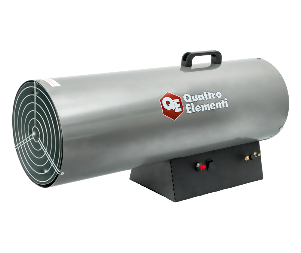 Фото Нагреватель воздуха газовый Quattro Elementi QE-80G (25 - 80 кВт, 2300 м.куб/ч, 5,9 л/ч, 13,5 кг) {248-573}