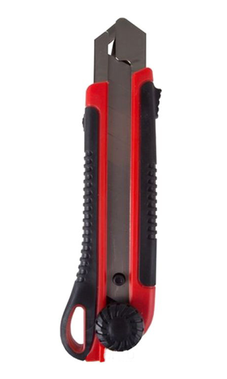 Фото Нож Rexant с сегментированным лезвием 25 мм, корпус ABS пластик обрезиненный {12-4919}