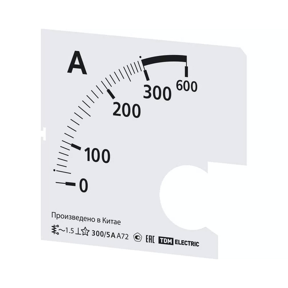 Фото Шкала Ш72 150/5А-1,5 (для А72 Х/5А) TDM {SQ1102-2056}