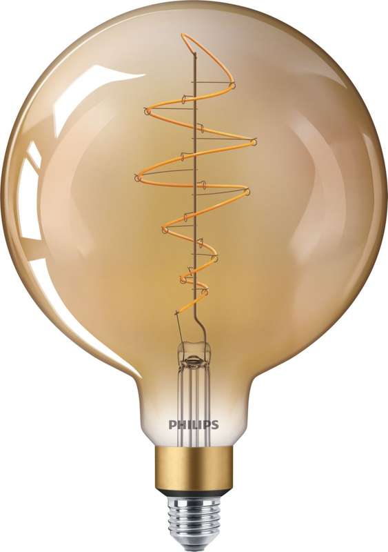 Фото Лампа светодиодная филаментная LED classic-giant 40Вт E27 G200 G D DIM Philips 929001873401 / 871869680347900
