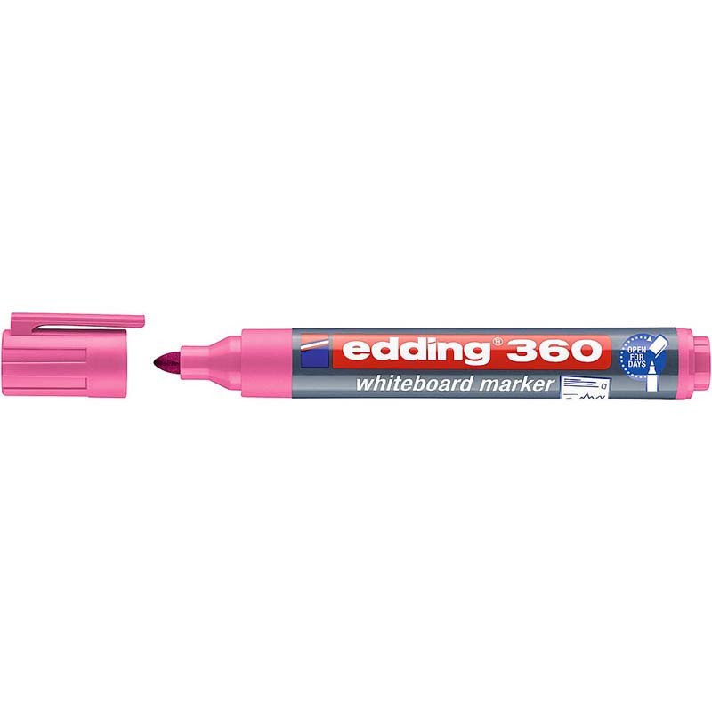 Фото Перманентный маркер Edding E-330 розовый, клиновидный наконечник 1-5 мм {E-330#9}