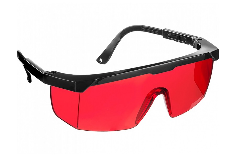 Фото Красные, очки защитные открытого типа, регулируемые по длине дужки STAYER OPTIMA {2-110457_z01}