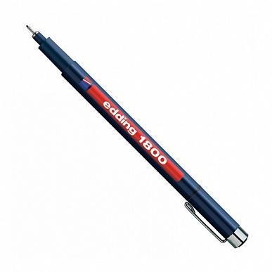 Фото Капиллярная ручка-фломастер Edding для черчения, круглый наконечник, 0,5 мм, синий {E-1800-0.5#3}
