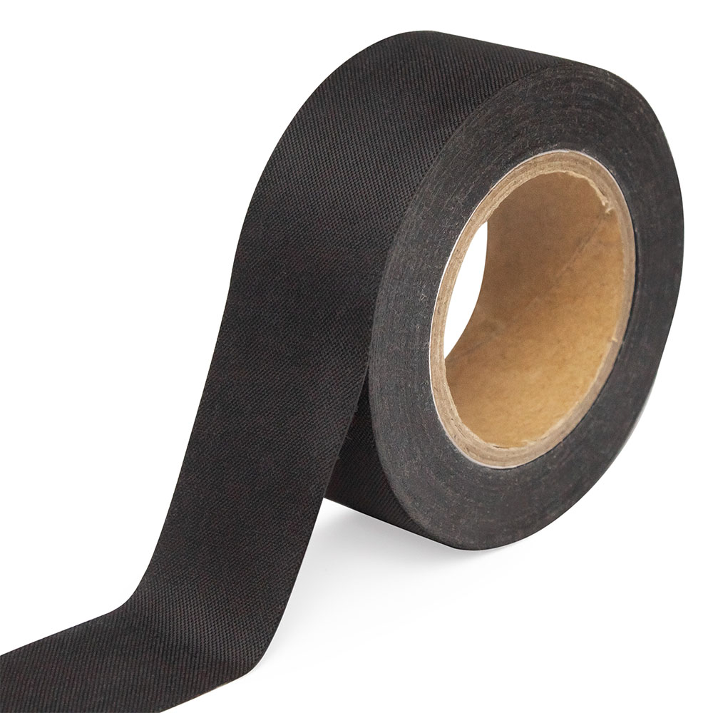 Фото Изолента Vell автомобильная для проводки, термостойкая, 25 мм х 15 м, черная, ПЭТ-ткань {1398264} (1)
