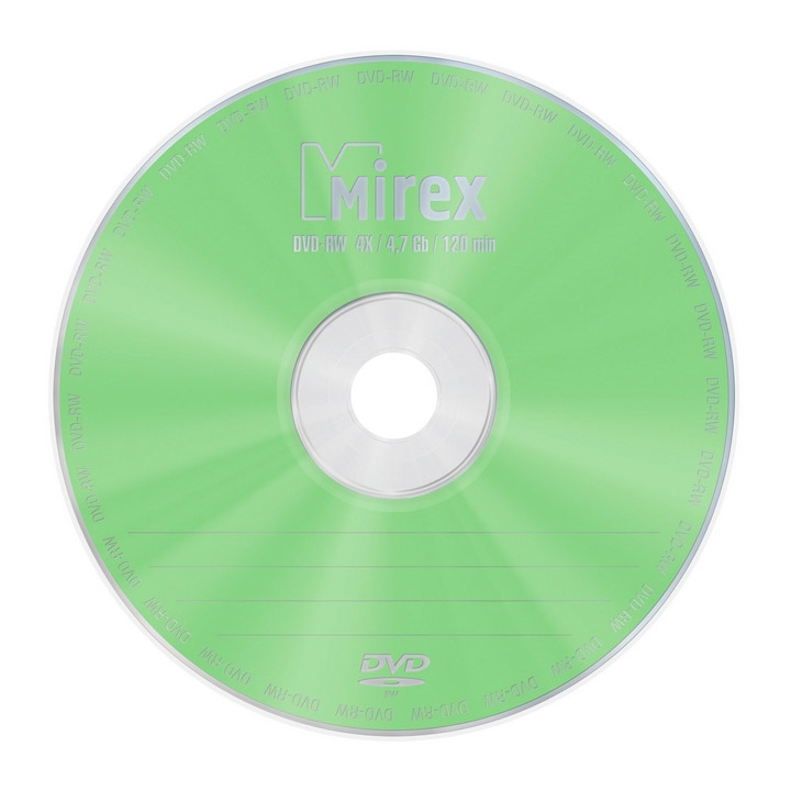 Фото Диск DVD-RW Mirex 4.7 Gb, 4x, Cake Box (25), (25/300) 202530 {UL130032A4M}
