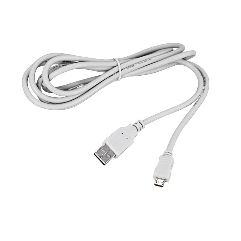 Фото Кабель USB (шт. micro USB - шт. USB A) Rexant 1.8 метра, серый {18-1164}
