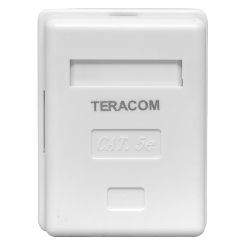 Фото Розетка настенная TERACOM кат.5E неэкранированная 1 порт RJ-45 Dual IDC бел. EKF TRC-WBOX-1RJ45-5EUTP-WH (4)