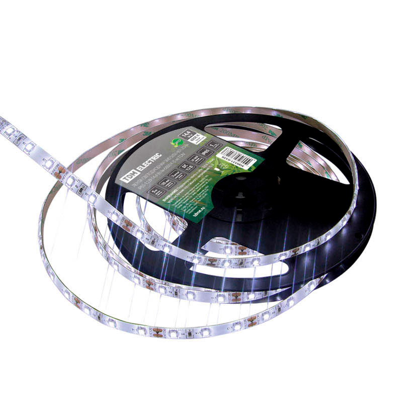 Фото Лента светодиодная SMD5050-60 LED/м-IP65-12 В-14,4 Вт/м-6000 К TDM {SQ0331-0320}