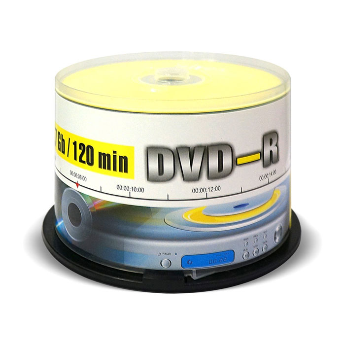 Фото Диск DVD-R Mirex 4.7 Gb, 16x, Cake Box (50), (50/300) 202424 {UL130003A1B} (1)