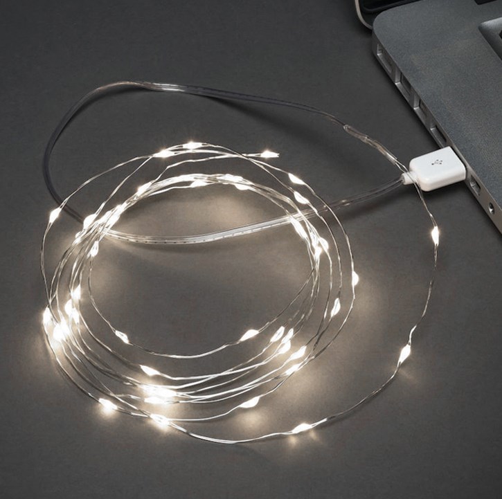 Фото Гирлянда "Роса" 10 м, 100 LED, USB, белое свечение Neon-Night {315-975}