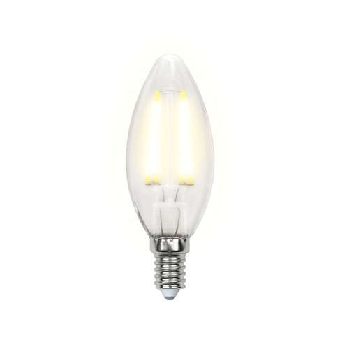 Фото Лампа светодиодная LED-C35-6Вт/WW/E14/FR PLS02WH картон Uniel UL-00000305