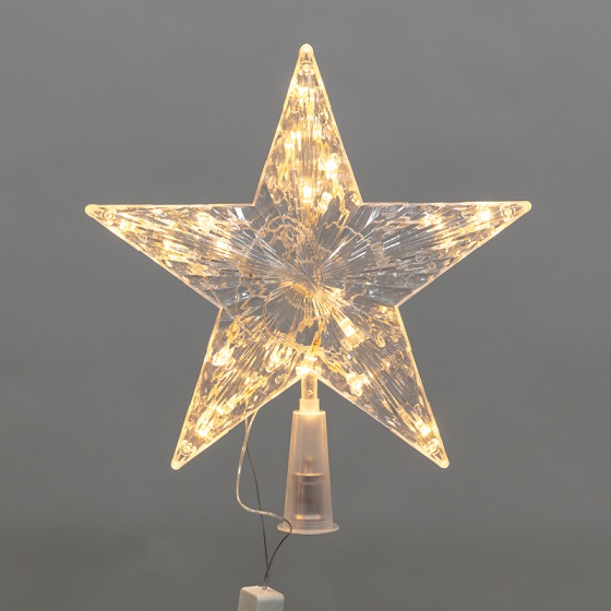 Фото Светодиодная фигура на елку Звезда 22см, цвет свечения теплый белый, постоянное свечение, 230В NEON-NIGHT {501-006}