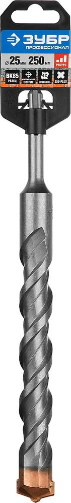 Фото ЗУБР Бур SDS-plus 25 x 250 мм, Профессионал {29314-250-25_z01} (3)